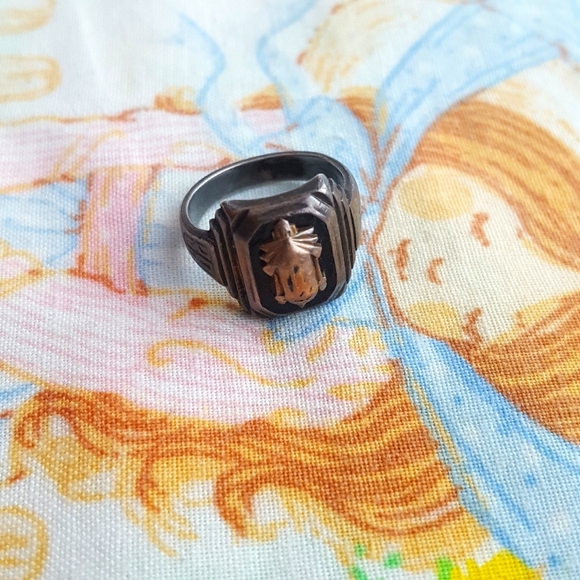 🌙Antique 1939 10k Sterling Class Ring - Picture 2 of 12